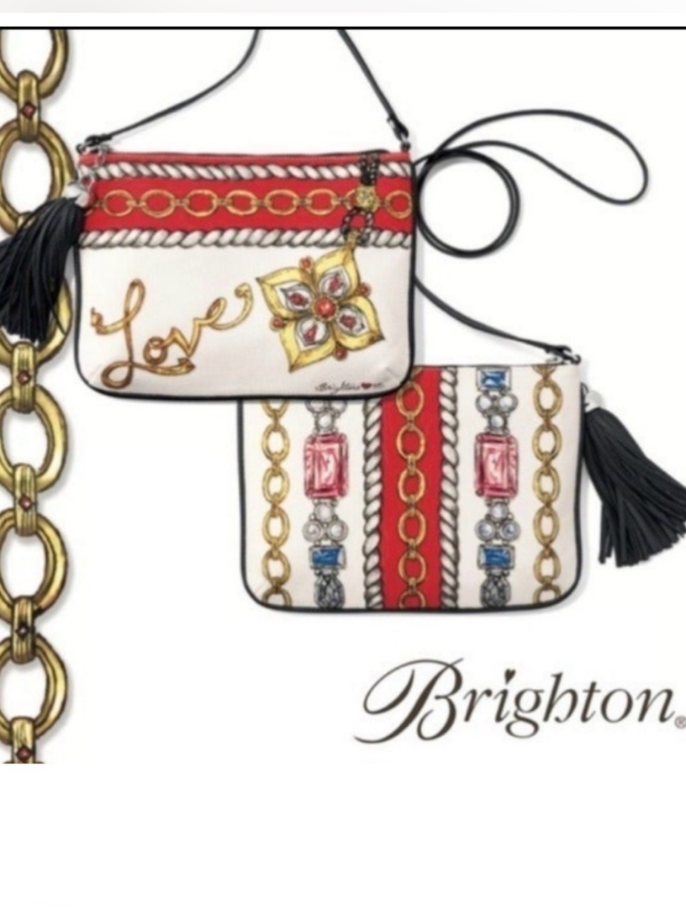 Brighton " Glitter & Go" Limited Edition 2017 Canvas Crossbody Style Purse - NWT - Picture 2 of 6
